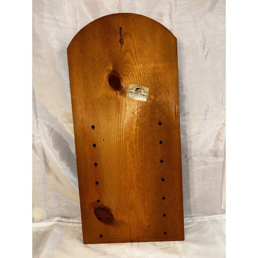 Vintage Wooden Perpetual Calendar Bunnies Cottage Core Decor